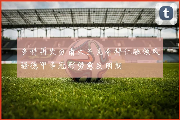多特再失分南大王无奈拜仁独领风骚德甲争冠形势愈发明朗